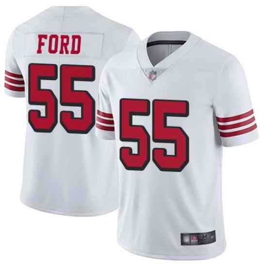 49ers 55 Dee Ford White Rush Youth Stitched Football Vapor Untouchable Limited Jersey
